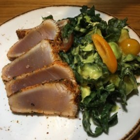 Gluten-free ahi tuna dish from Union Fare The Hall